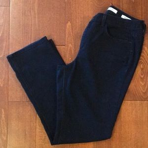 Jones New York park avenue curvy. Navy straight jean material pants. Size 12.
